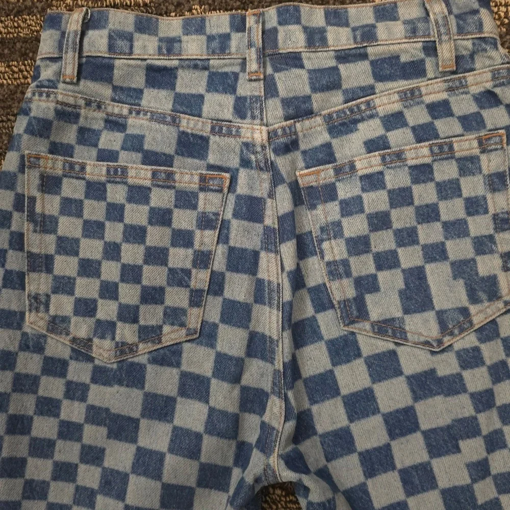 Reformation Cynthia Checkerboard Jeans 26x29 High Rise‎ Straight Cool Girl Retro - Picture 9 of 9